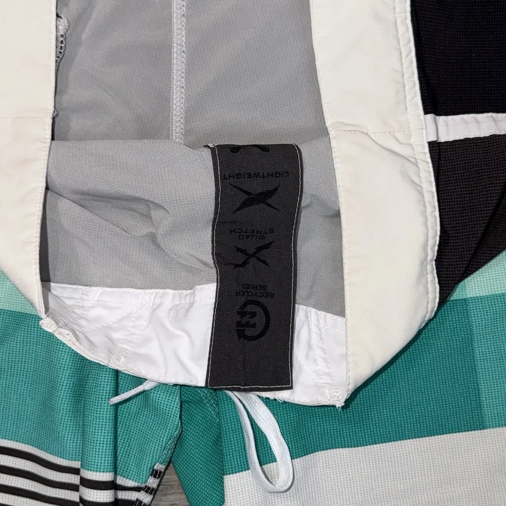 Billabong PlatimumX Taj Burrow Board Shorts Mens 35 Blue White Black Colorblock